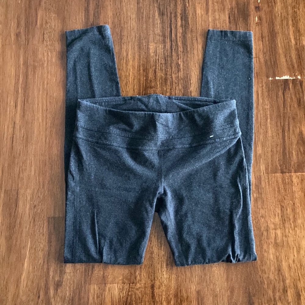 GAPFIT Grey Mid-Rise Leggings Cotton Blend Activewear Stretchy Run Train Small